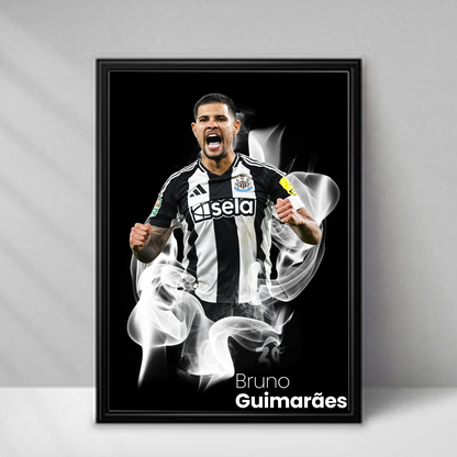 Newcastle United | Bruno Guimaraes | Print | Special Edition Inverted