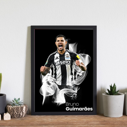 Newcastle United | Bruno Guimaraes | Print | Special Edition Inverted