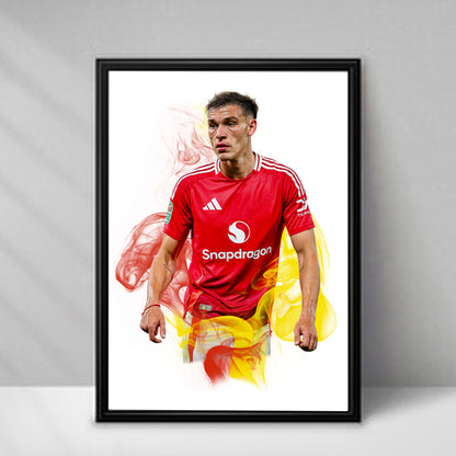 Manchester United | Manuel Ugarte Print